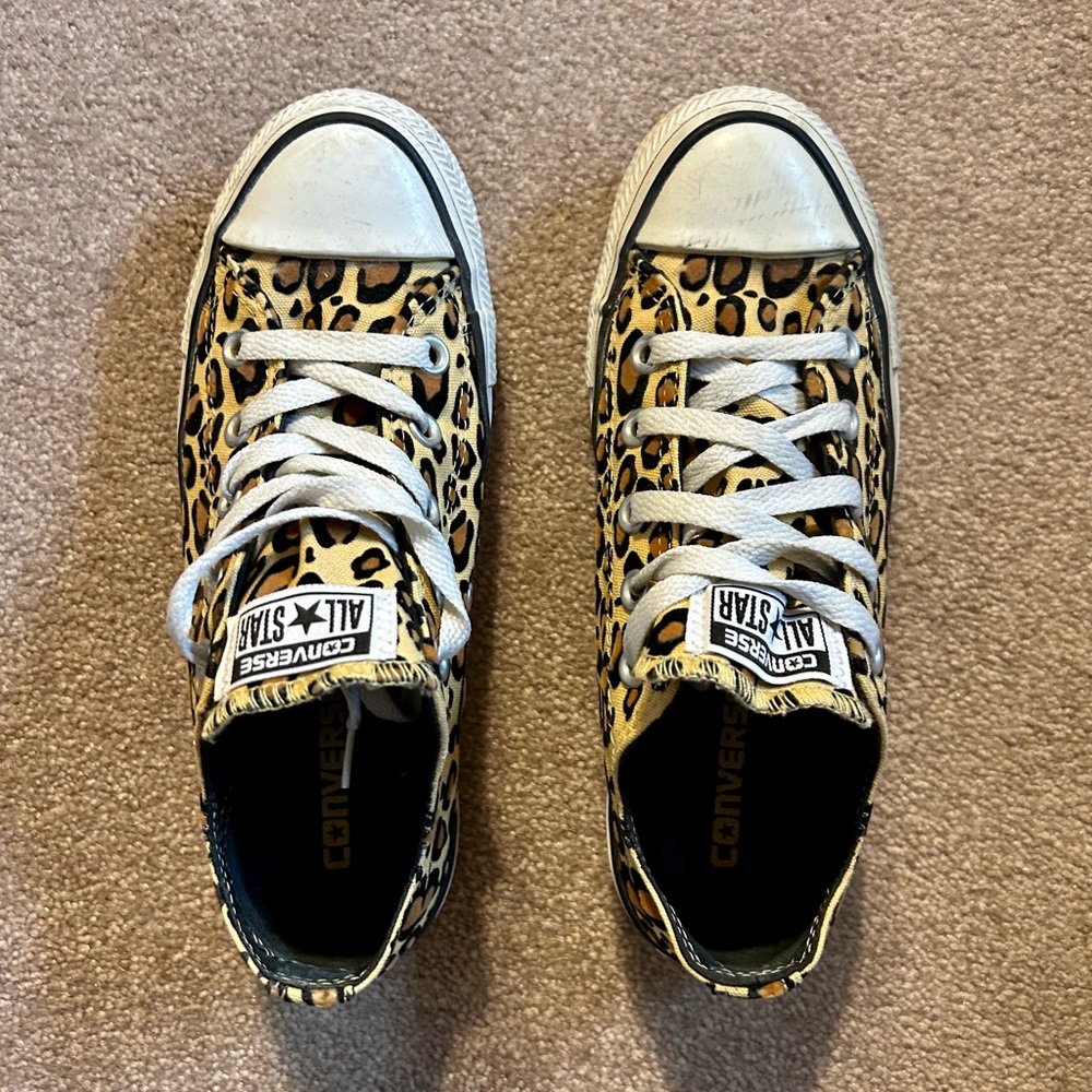 Converse Chuck Taylor All Star Classic Leopard Print Low Top Rare Pattern - Picture 7 of 10